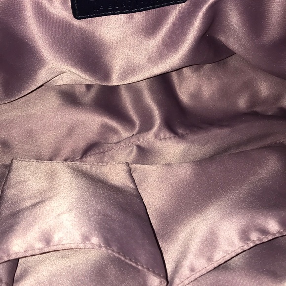 COACH ZOE SIGNATURE DENIM BLUE/GRAY FABRIC BAG - Picture 7 of 8